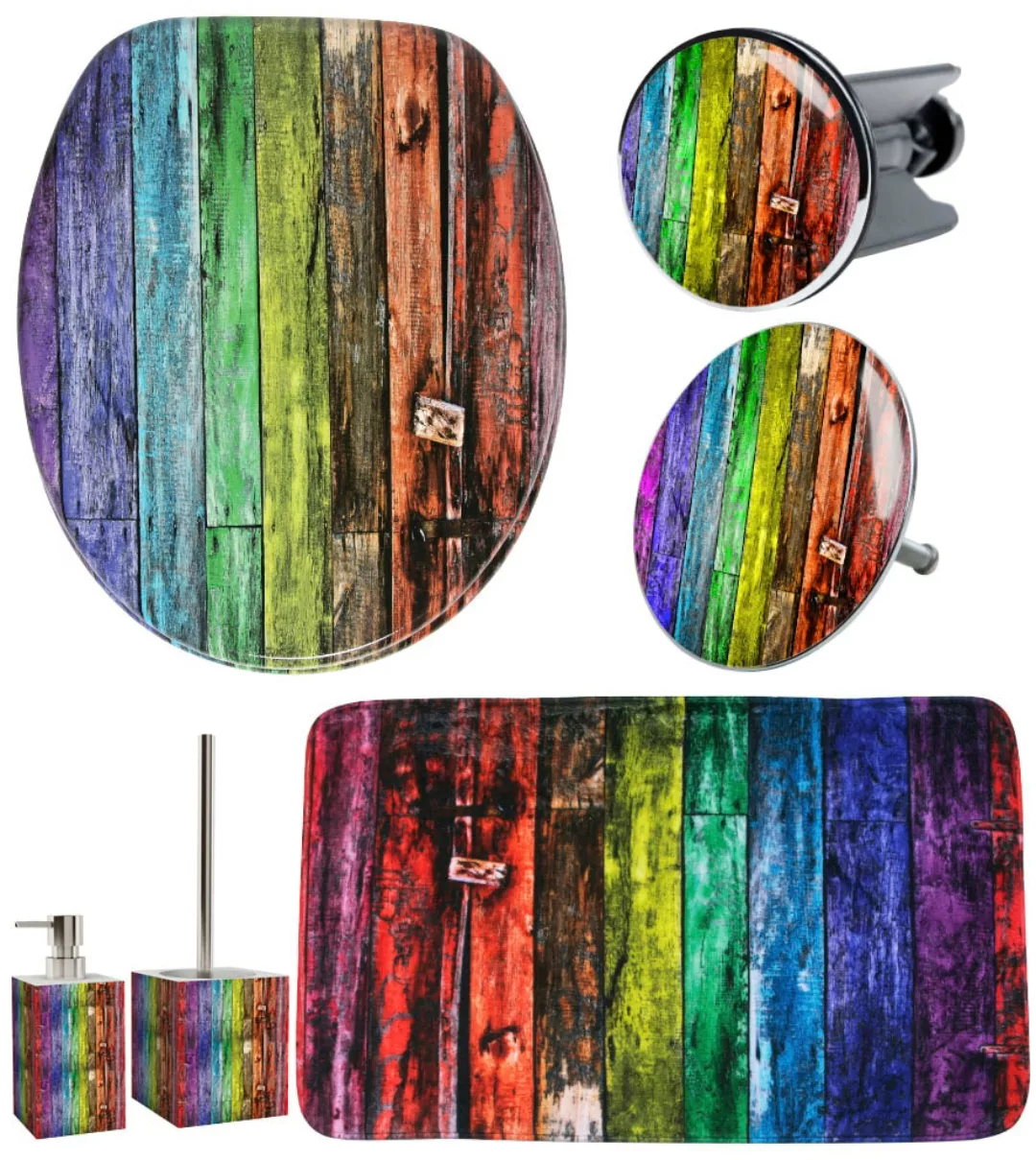 Sanilo Badaccessoire-Set "Rainbow", (Komplett-Set, 6 tlg.) günstig online kaufen