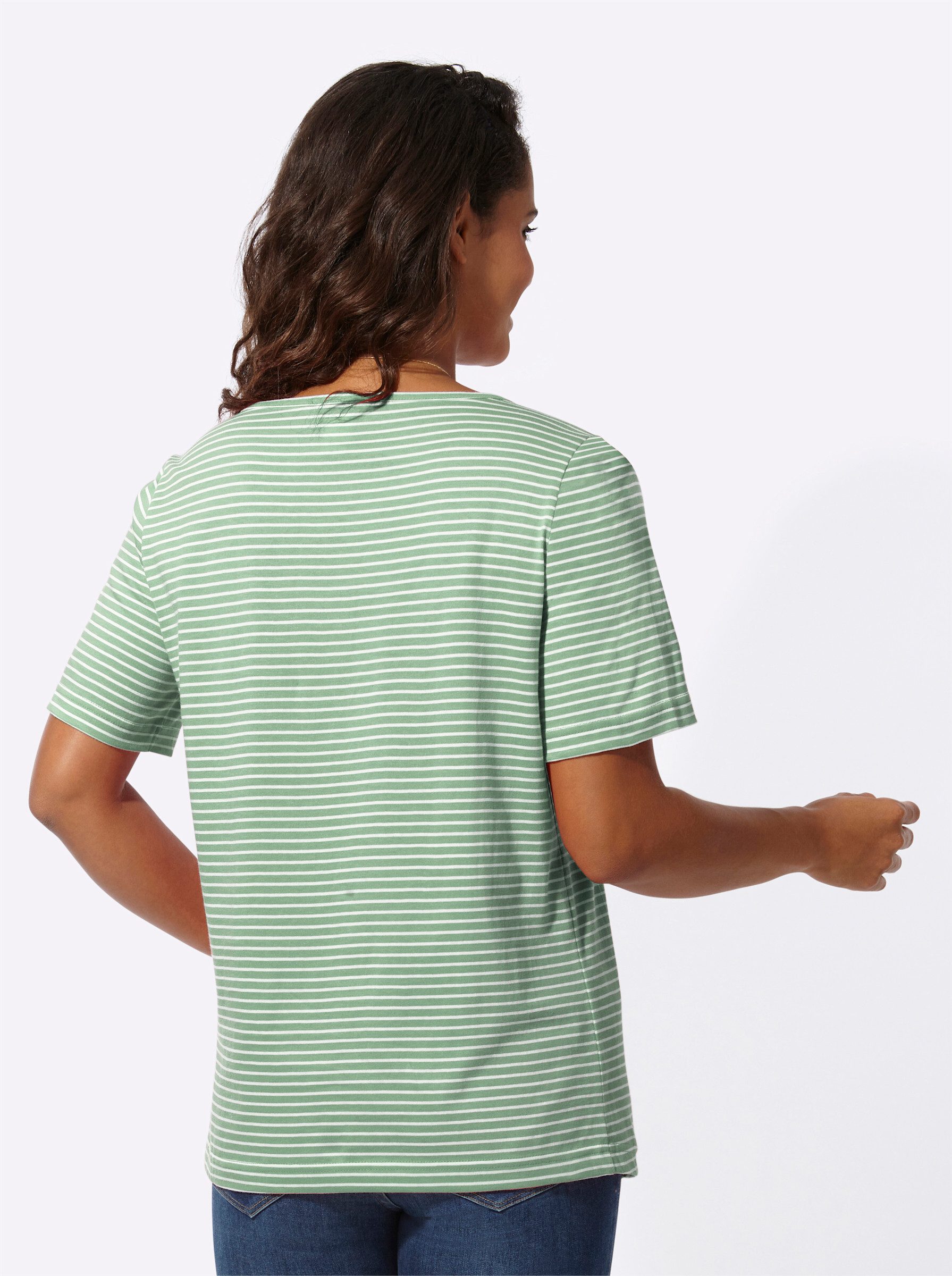 Casual Looks Kurzarmshirt "Ringelshirt", (1 tlg.) günstig online kaufen