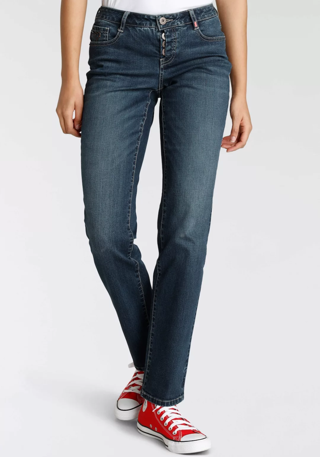 Alife & Kickin Low-rise-Jeans "Straight-Fit AileenAK" günstig online kaufen