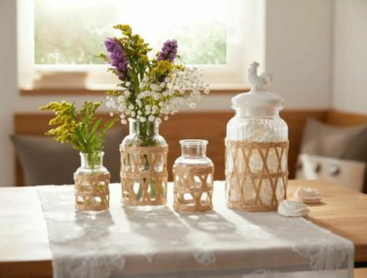 HOME Living Deko Strohgeflecht Vasen natur günstig online kaufen