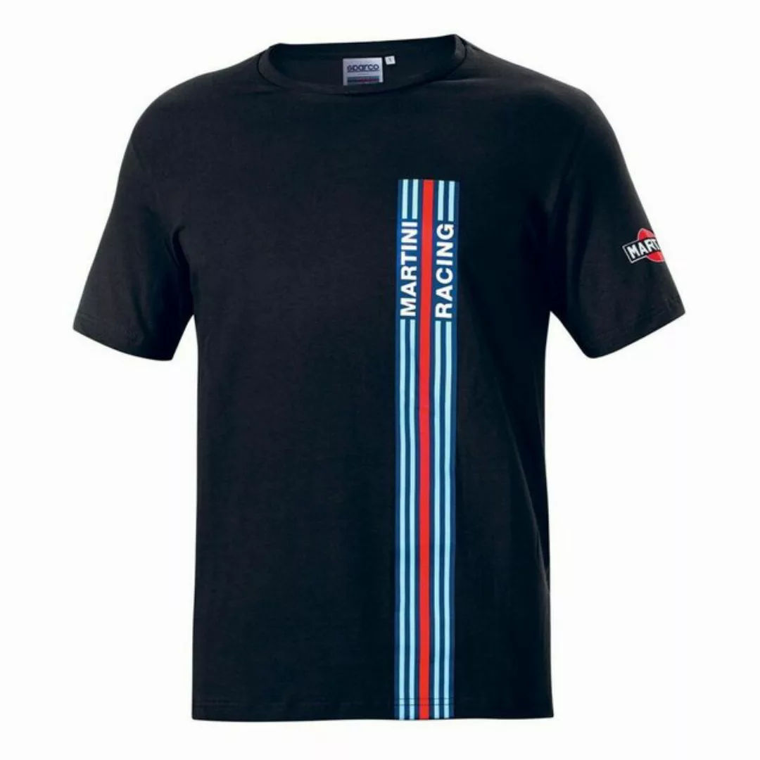 sparco T-Shirt Herren Kurzarm-T-Shirt Sparco Martini Racing Schwarz (Größe günstig online kaufen