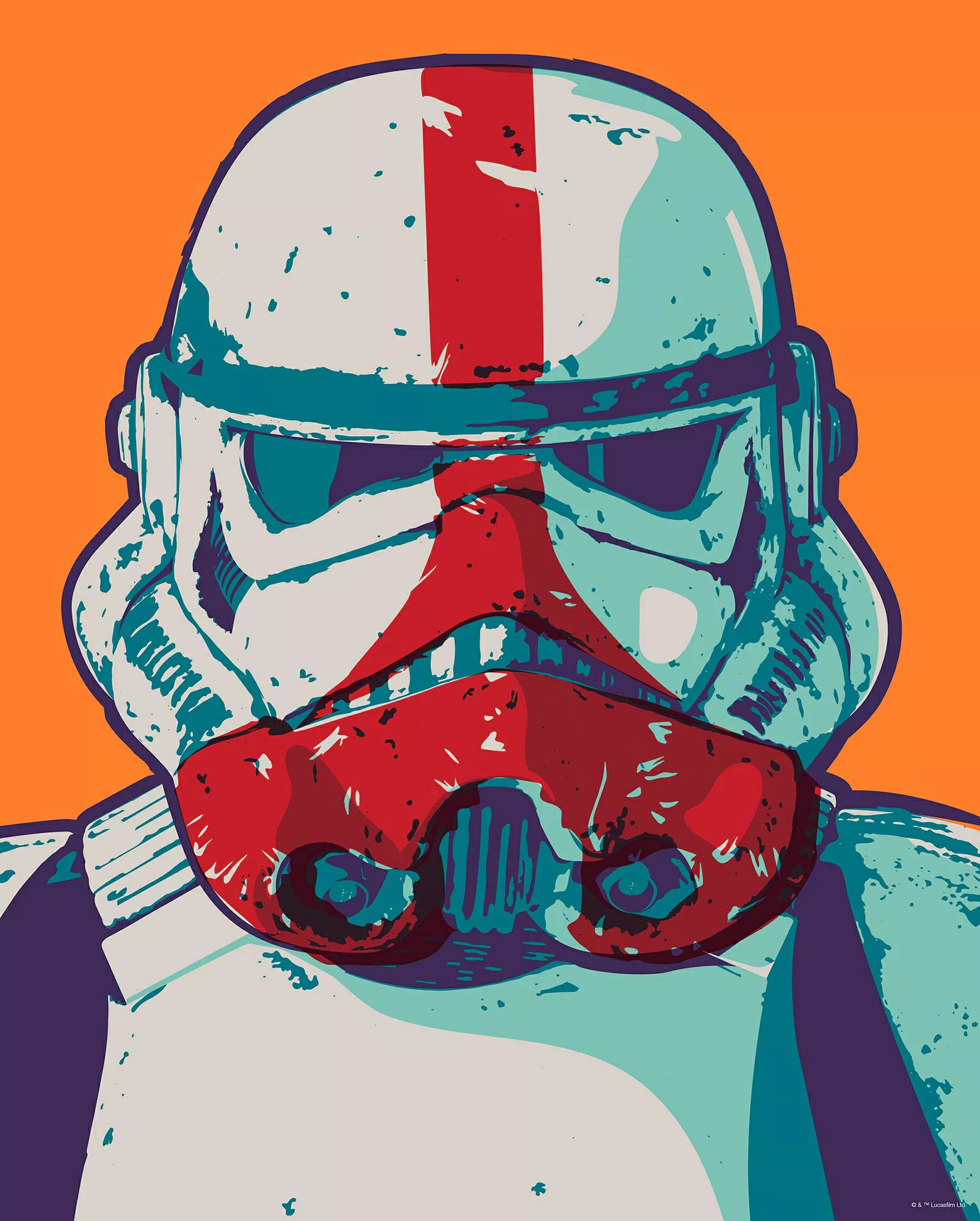 Komar Wandbild "Mandalorian Pop Art Stormtrooper", Disney-Star Wars, (1 St. günstig online kaufen