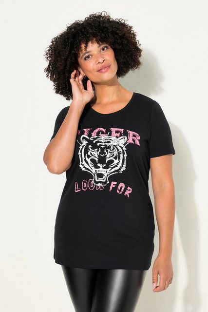 Angel of Style Rundhalsshirt T-Shirt Classic Fit Tiger-Print günstig online kaufen