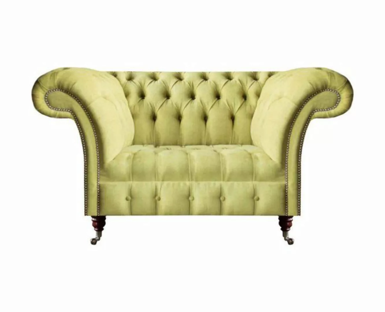 JVmoebel Chesterfield-Sofa Sofa Couch Zweisitzer Gelb Luxus Sitzmöbel Chest günstig online kaufen