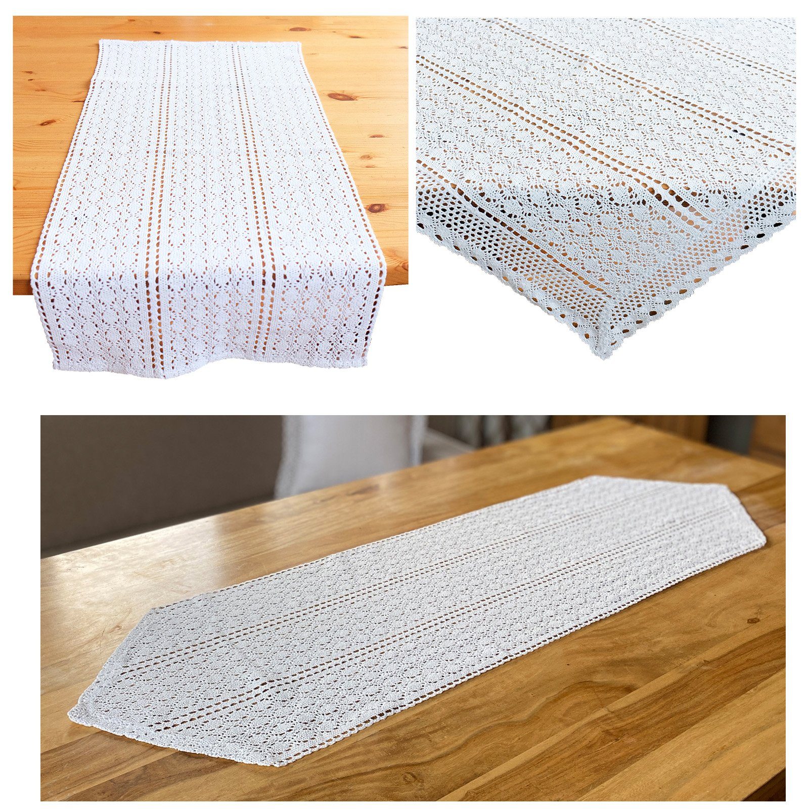 heimtexland Tischdecke heimtexland ® Tischwäsche Häkelspitze günstig online kaufen