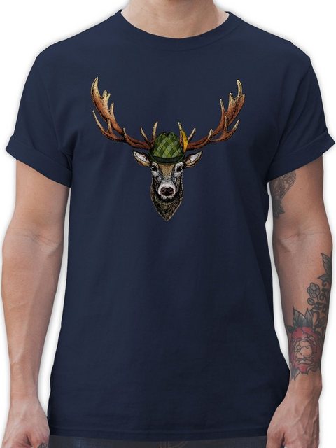 Shirtracer T-Shirt Jagdhirsch Hirsch Jäger Jägerin Geschenk Mode für Oktobe günstig online kaufen