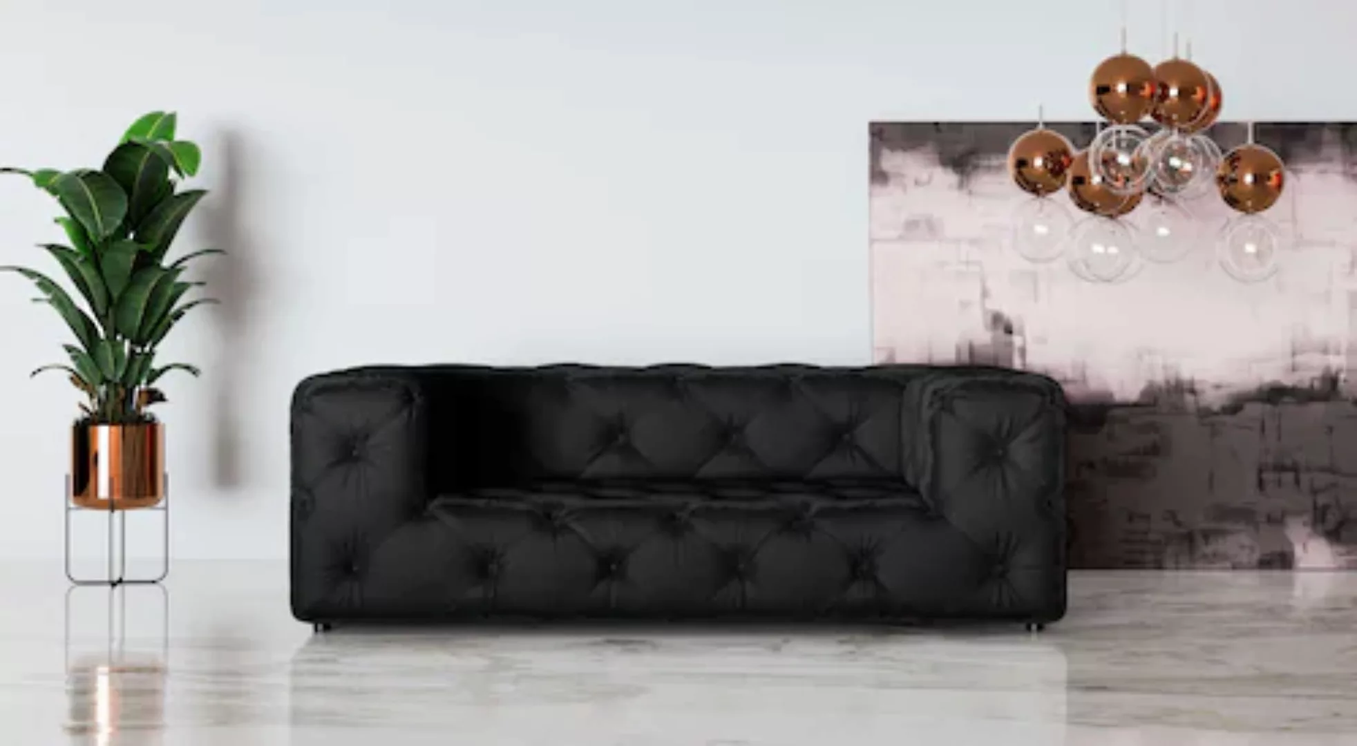 Places of Style 2-Sitzer »FOLLINA«, 2-Sitzer Sofa mit klassischer Chesterfi günstig online kaufen