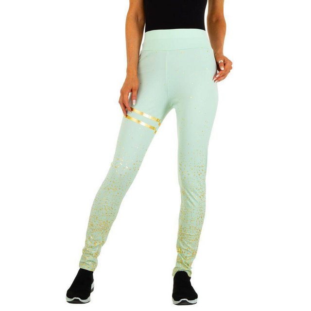 Ital-Design Leggings Damen Freizeit Stretch Klassische Leggings in Grün günstig online kaufen