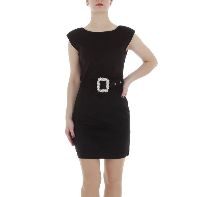 Ital-Design Minikleid Damen Elegant (86099035) Strass Stretch Samtoptik Min günstig online kaufen