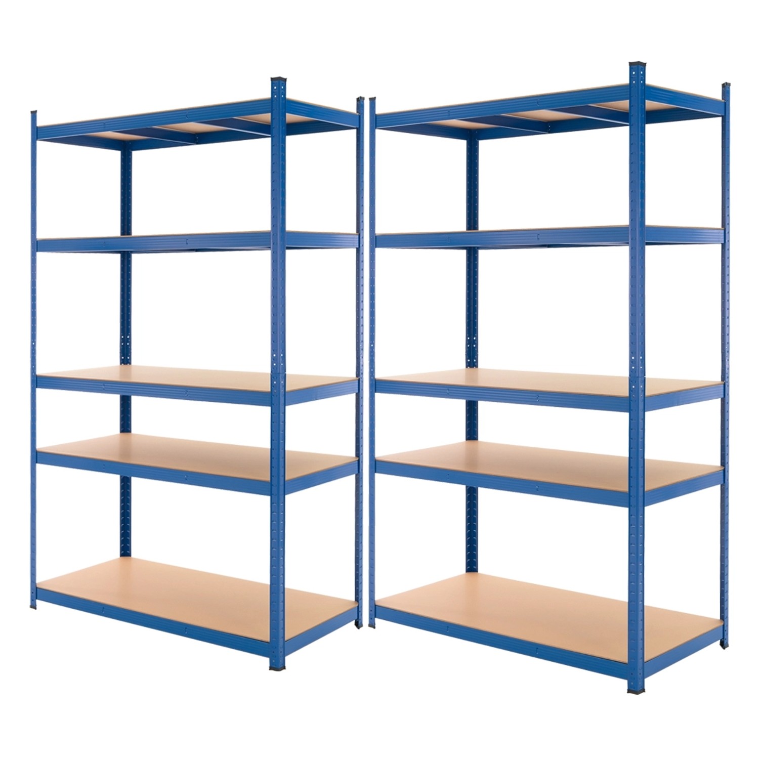 ECD Germany 2Er Set Werkstattregal 200x100x60 cm Blau Pulverbeschichter Met günstig online kaufen