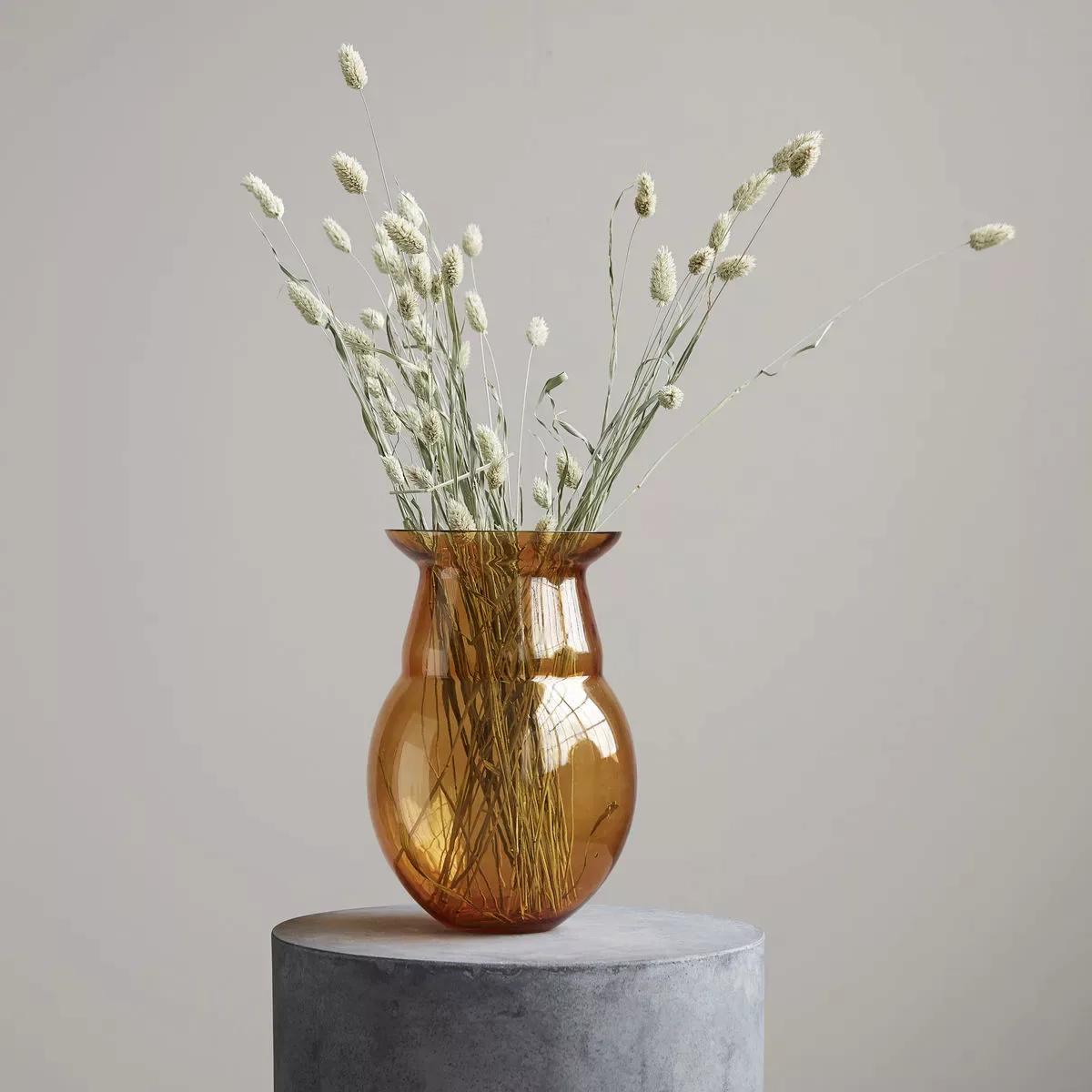 Formschöne Vase Airy aus Glas in Gelb günstig online kaufen
