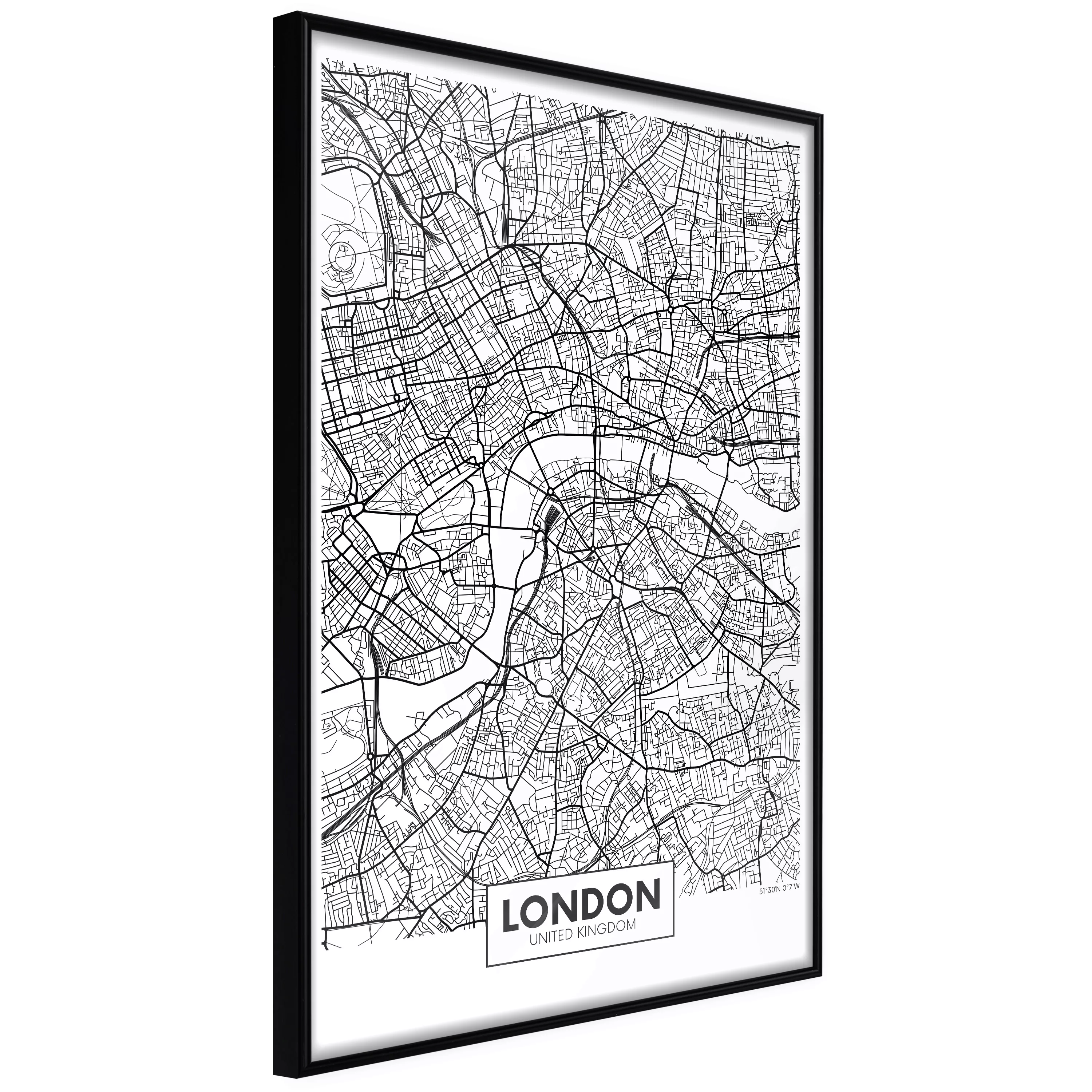 Poster - City Map: London günstig online kaufen