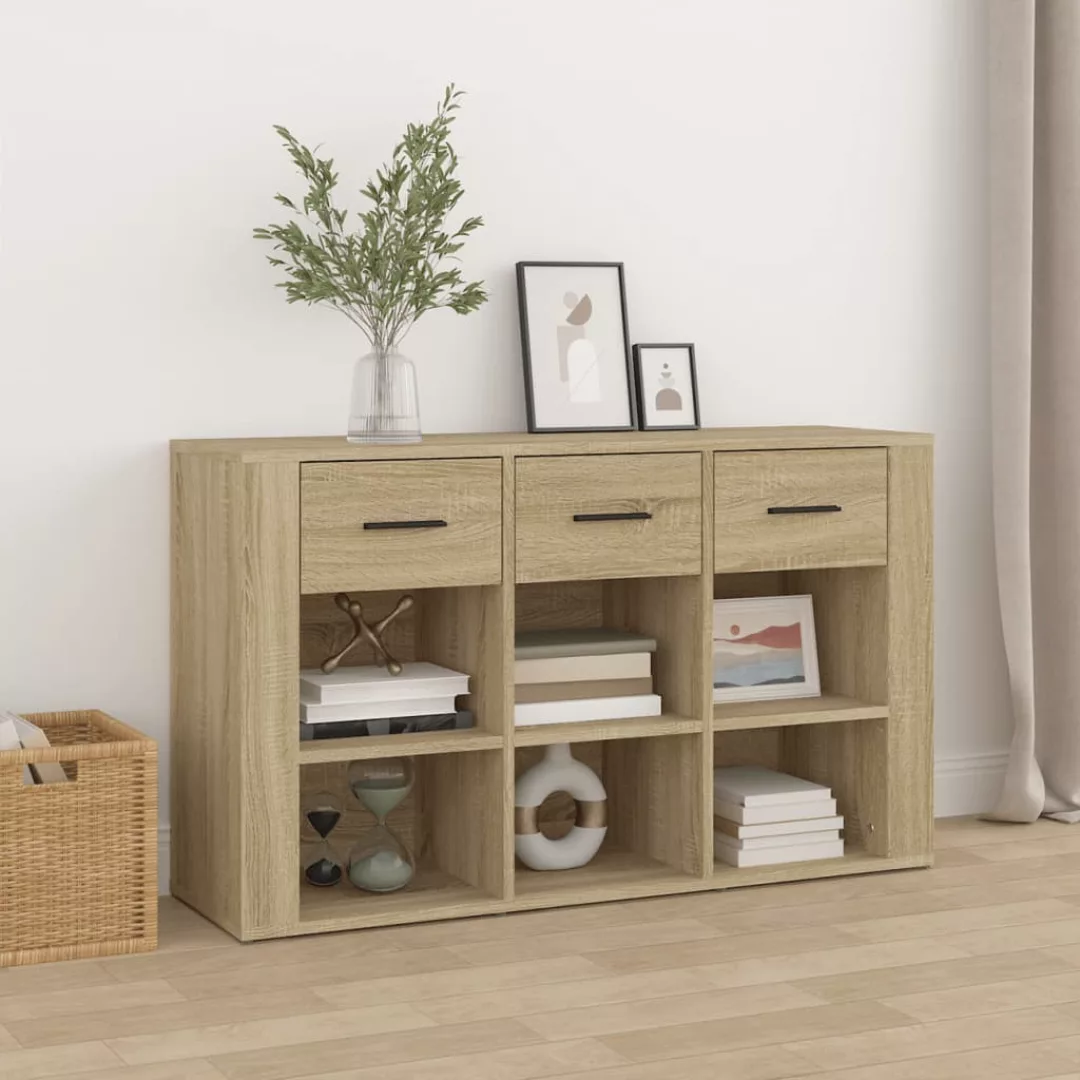 Vidaxl Sideboard Sonoma-eiche 100x30x59,5 Cm Holzwerkstoff günstig online kaufen