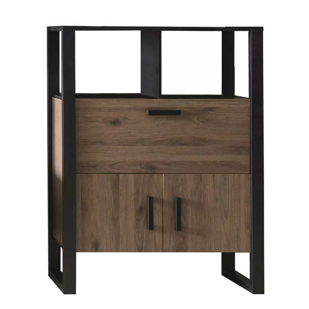 Moderner Barschrank 134 cm hoch Klappe günstig online kaufen