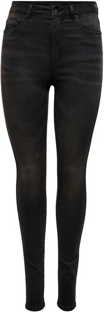 Only Damen Jeans ONLROYAL LIFE HW SK DNM BJ13963 - Skinny Fit - Schwarz - B günstig online kaufen