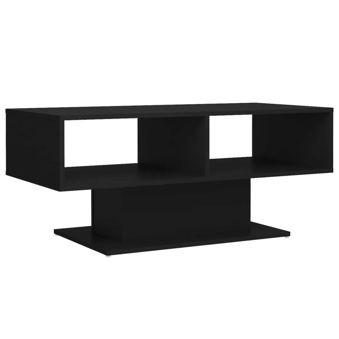 Couchtisch Schwarz 103,5x50x44,5 Cm Spanplatte günstig online kaufen