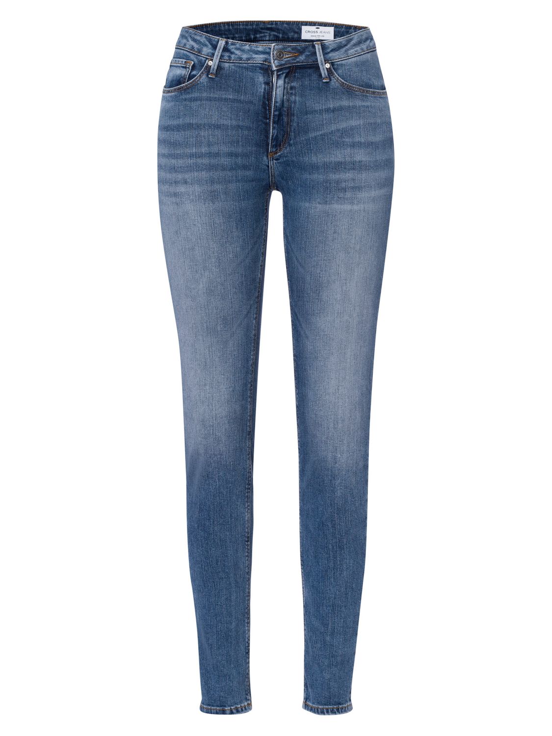 Cross Jeans Damen Jeans ALAN - Skinny Fit - Blau - Sea Blue Washed günstig online kaufen