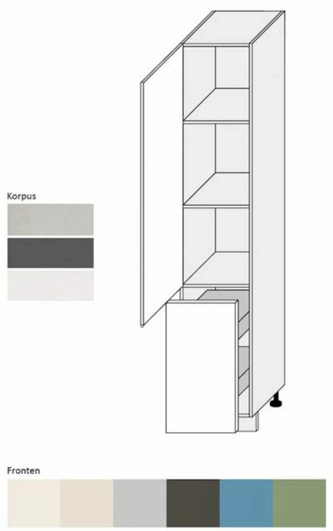 Feldmann-Wohnen Unterschrank Amaro (Amaro, 1-St) 80cm Front- & Korpusfarbe günstig online kaufen