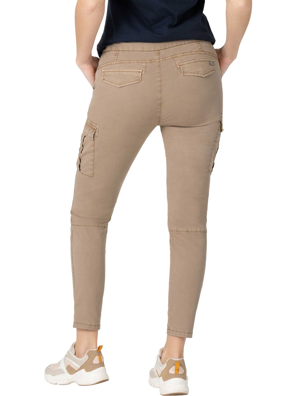 TIMEZONE Damen Cargo Hose Slim MalikaTZ 7/8 - Slim Fit - Beige - Grey Beige günstig online kaufen