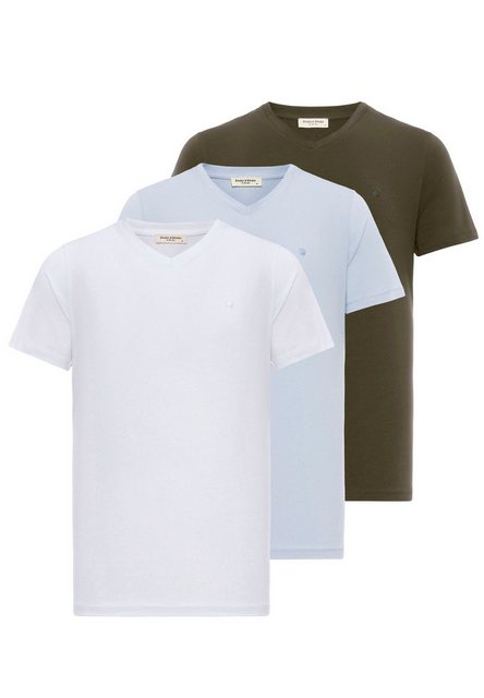 anou anou Poloshirt Sino - V Neck - Cotton - Regular Fit günstig online kaufen