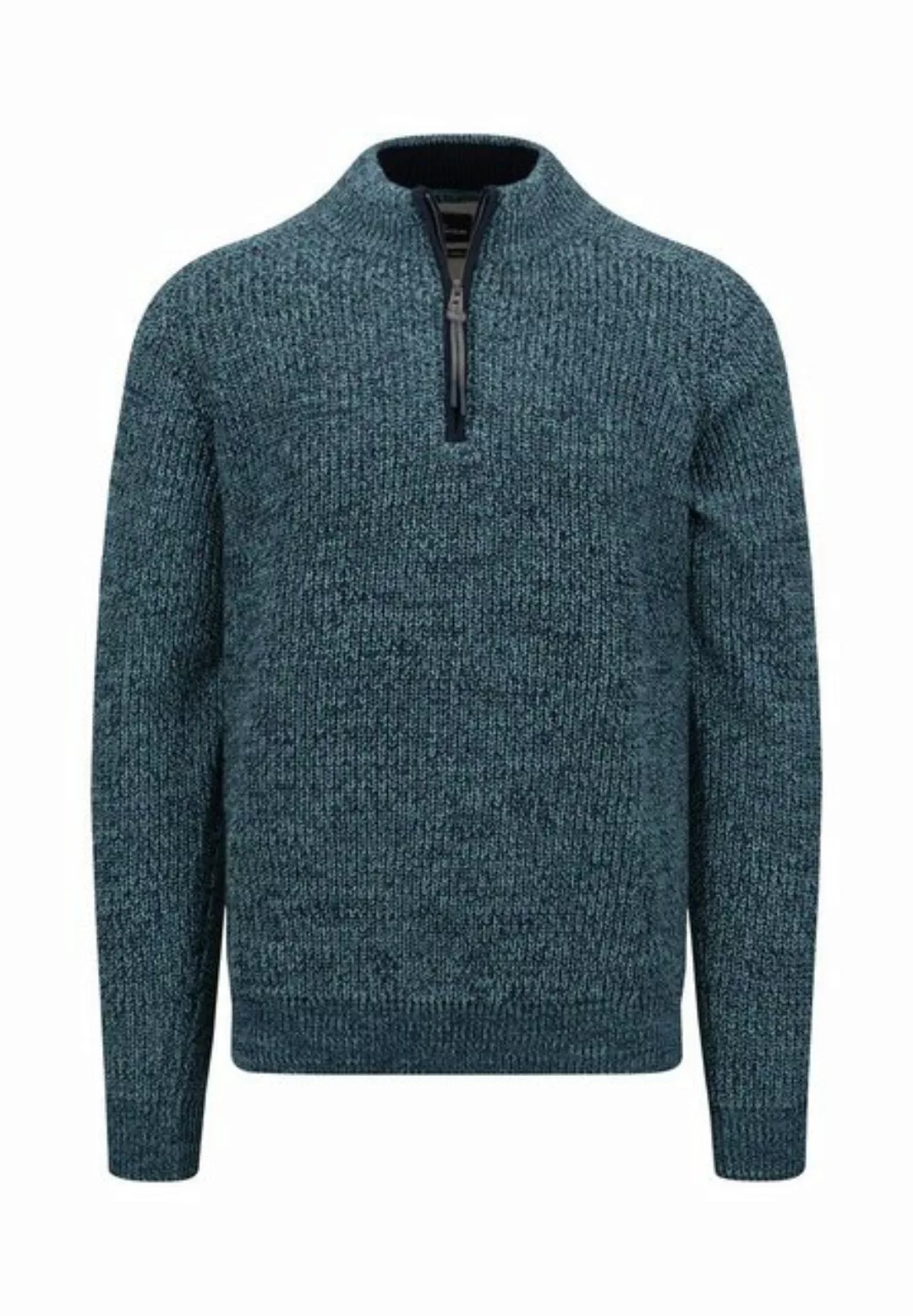 FYNCH-HATTON Strickpullover Troyer, Mouliné dark teal günstig online kaufen