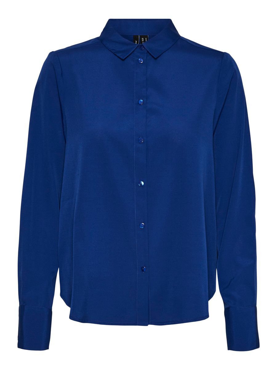 VERO MODA Langarm Hemd Damen Blau günstig online kaufen