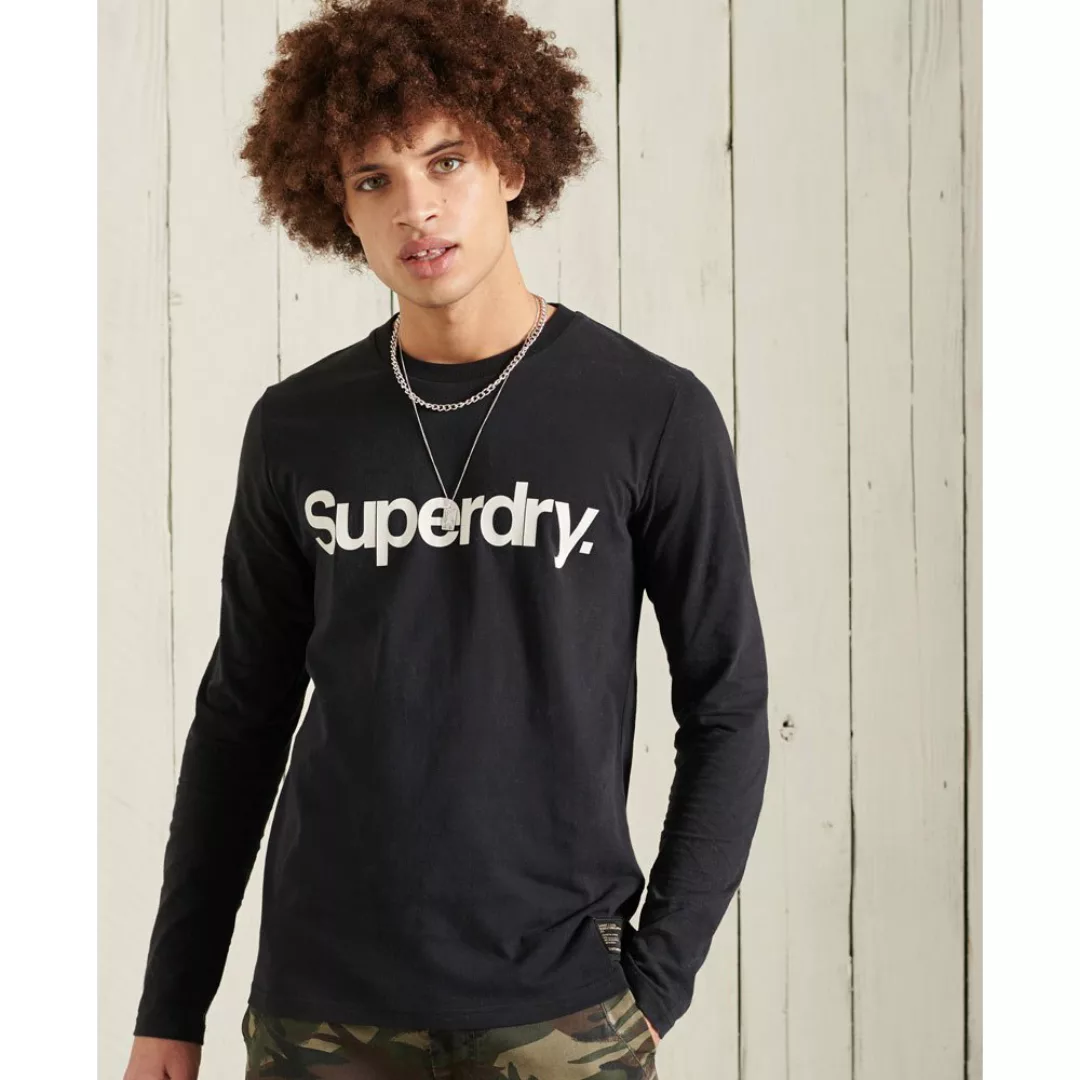 Superdry Military Graphic Top Langarm-t-shirt S Black günstig online kaufen