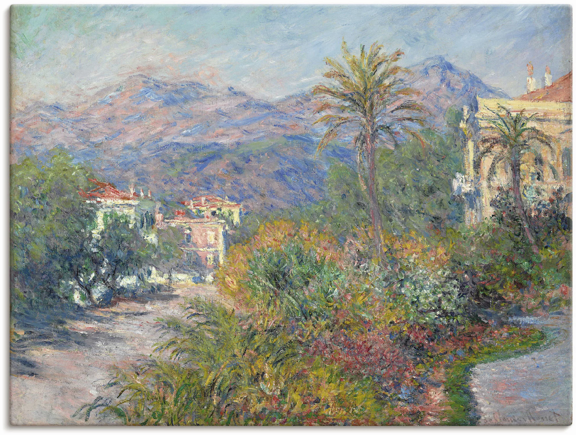 Artland Wandbild »Strada Romana in Bordighera. 1884«, Europa, (1 St.), als günstig online kaufen