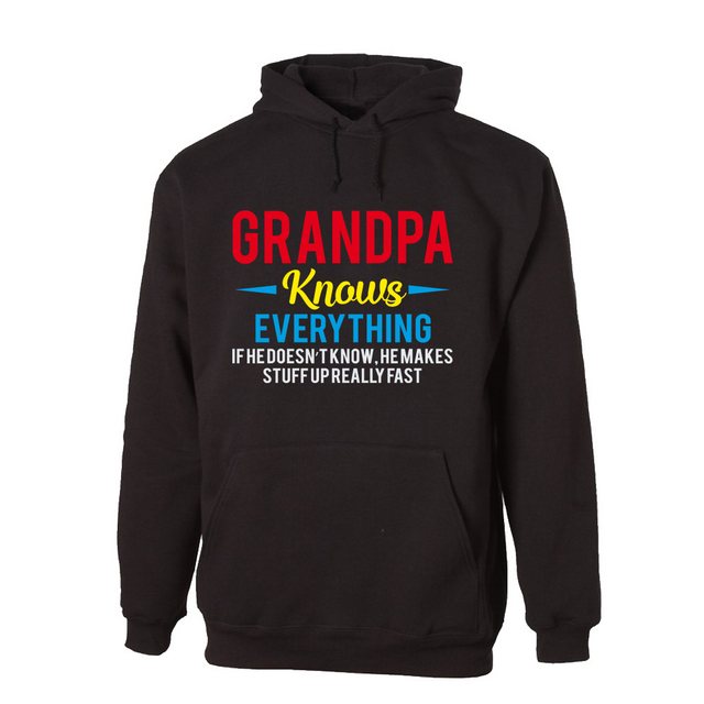 G-graphics Hoodie Grandpa knows everthing mit trendigem Frontprint mit Spru günstig online kaufen