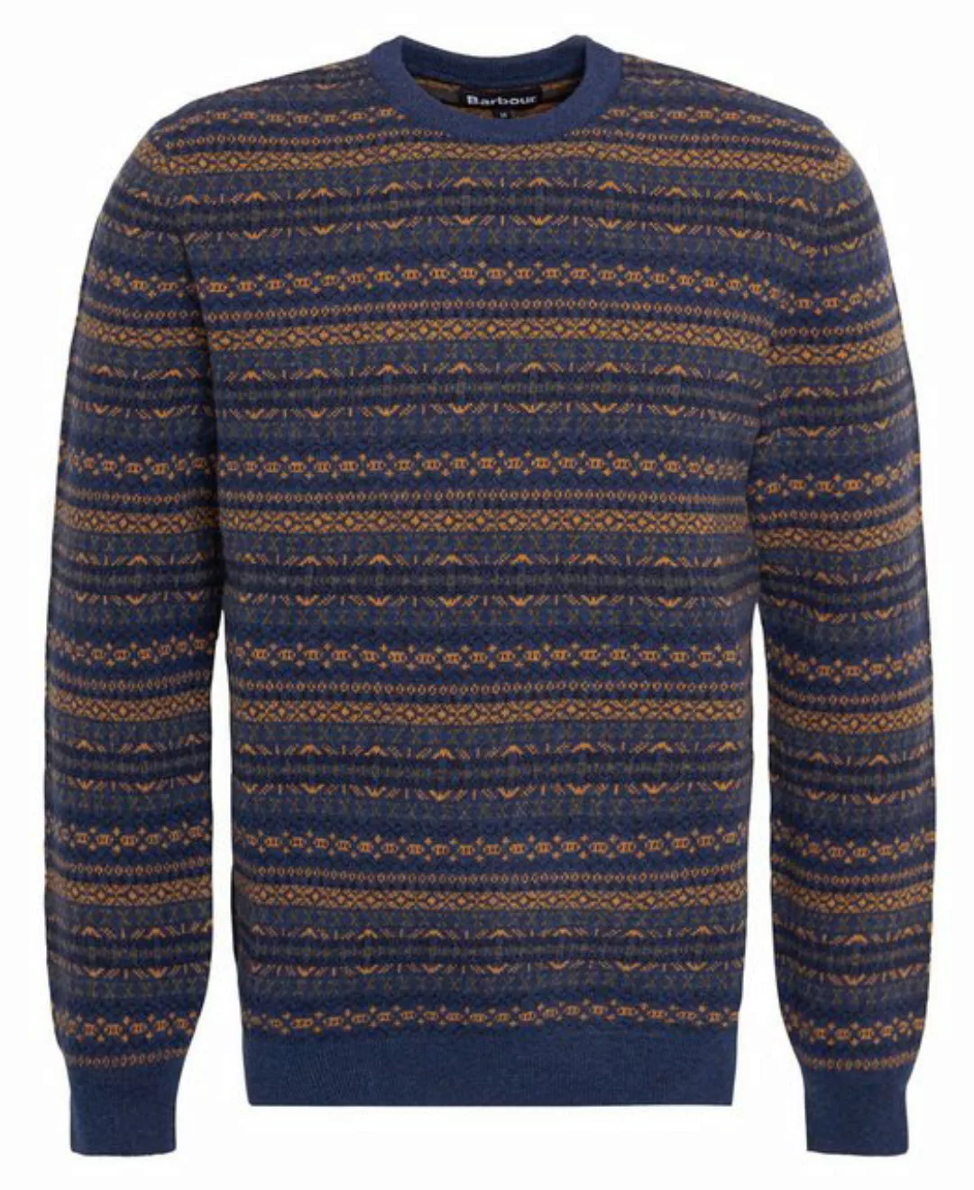 Barbour Strickpullover Herren Wollpullover ORKNEY FAIR ISLE (1-tlg) günstig online kaufen