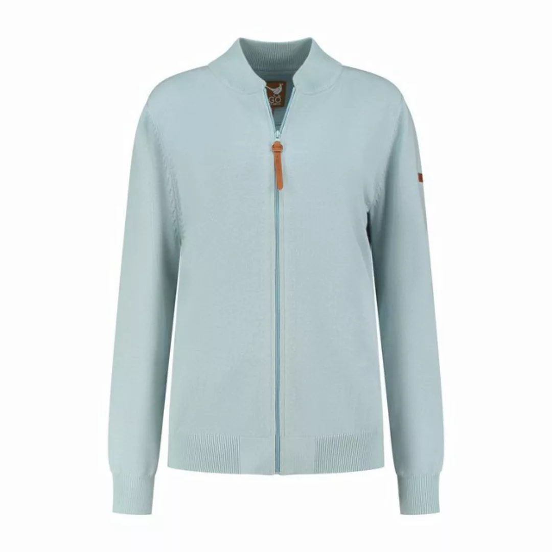 MGO Strickjacke MGO Indy Cardigan Lady Light Blue L günstig online kaufen