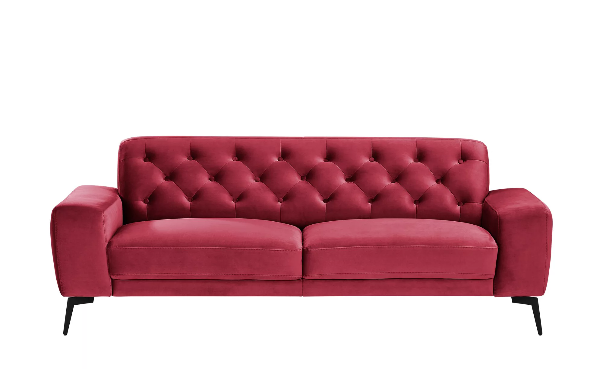 smart Sofa  Alana - rot - 216 cm - 77 cm - 95 cm - Polstermöbel > Sofas > 3 günstig online kaufen