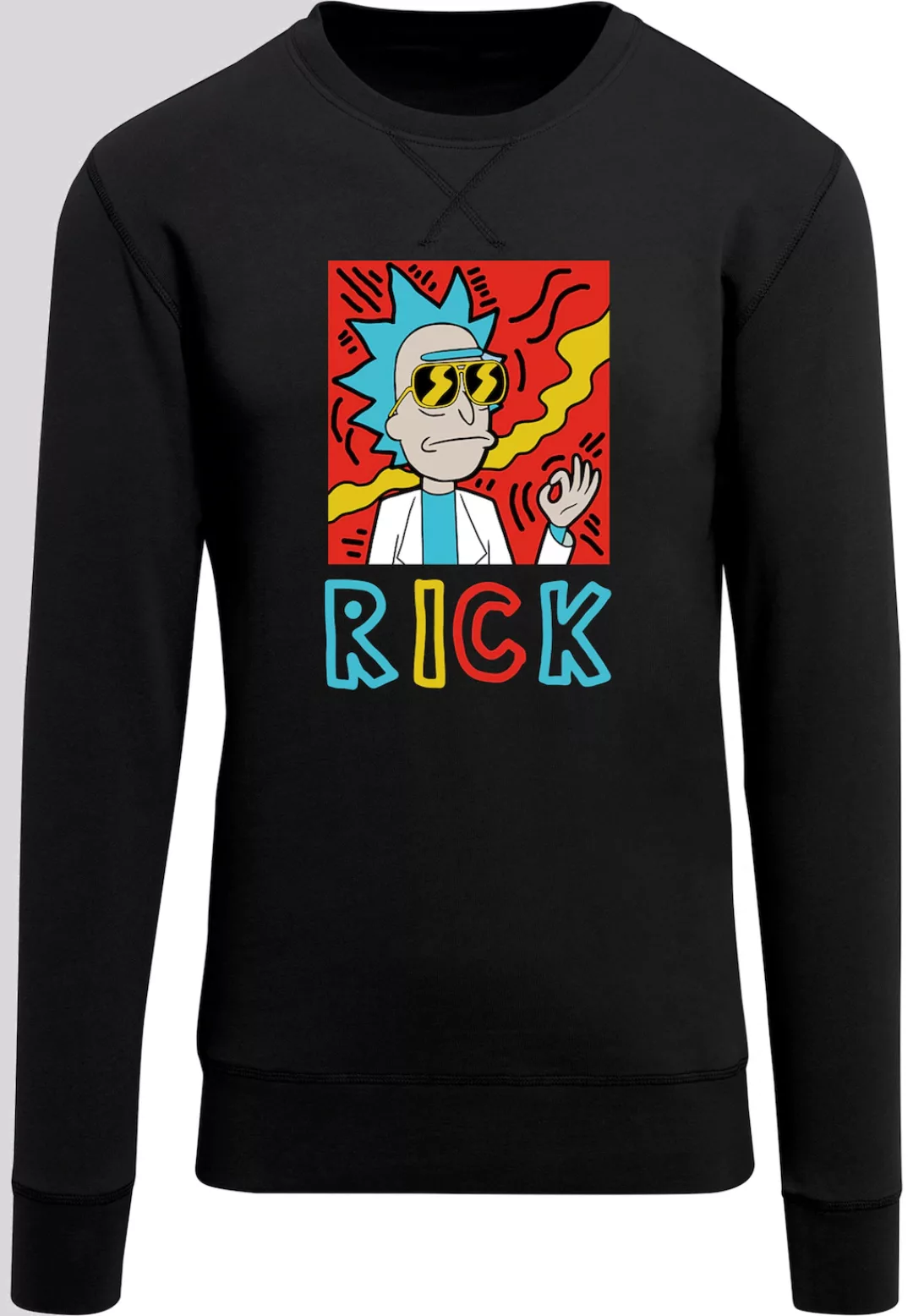 F4NT4STIC Rundhalspullover "F4NT4STIC Herren RICK with Light Crew sweatshir günstig online kaufen