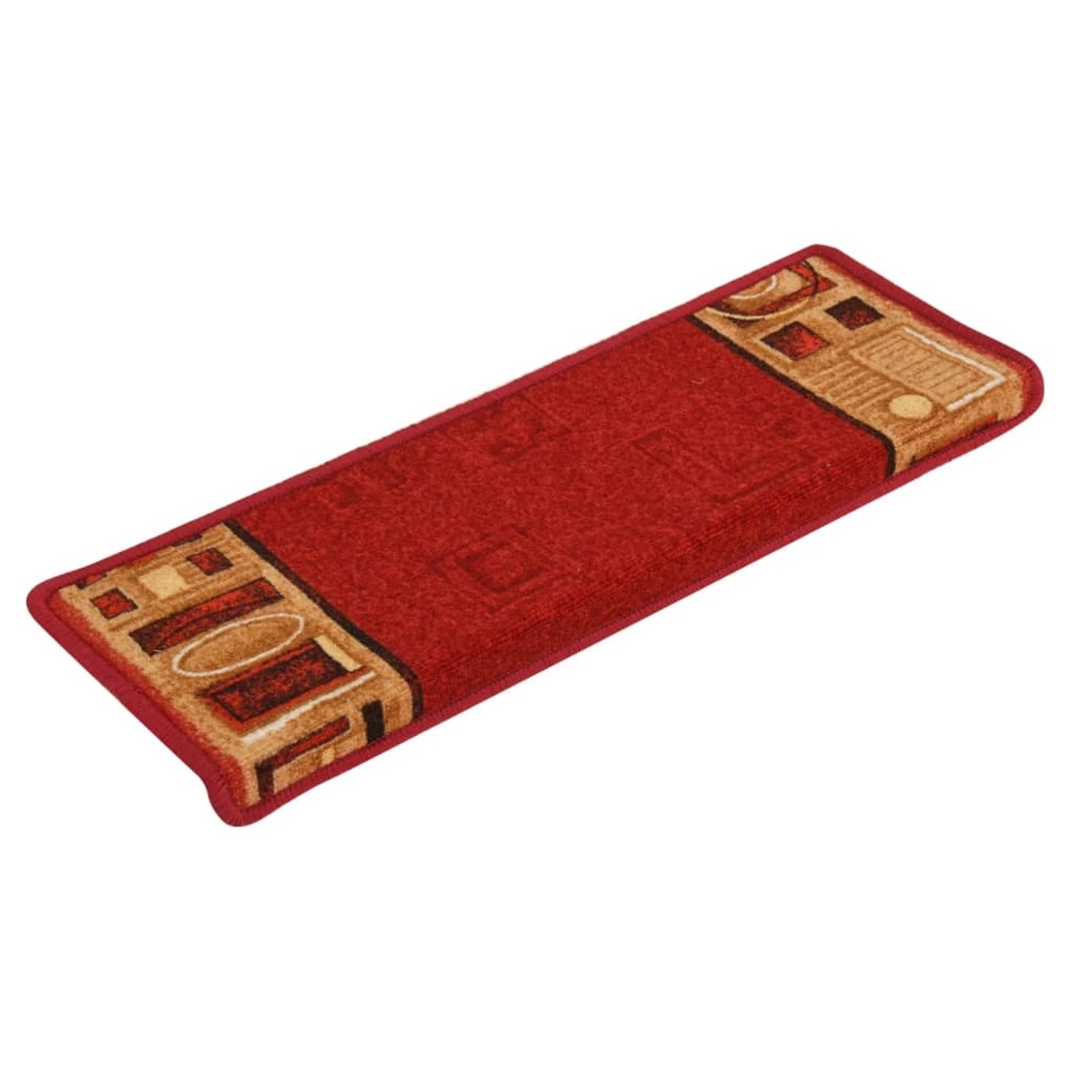 vidaXL Treppenmatten Selbstklebend 15 Stk. 65x21x4 cm Rot günstig online kaufen