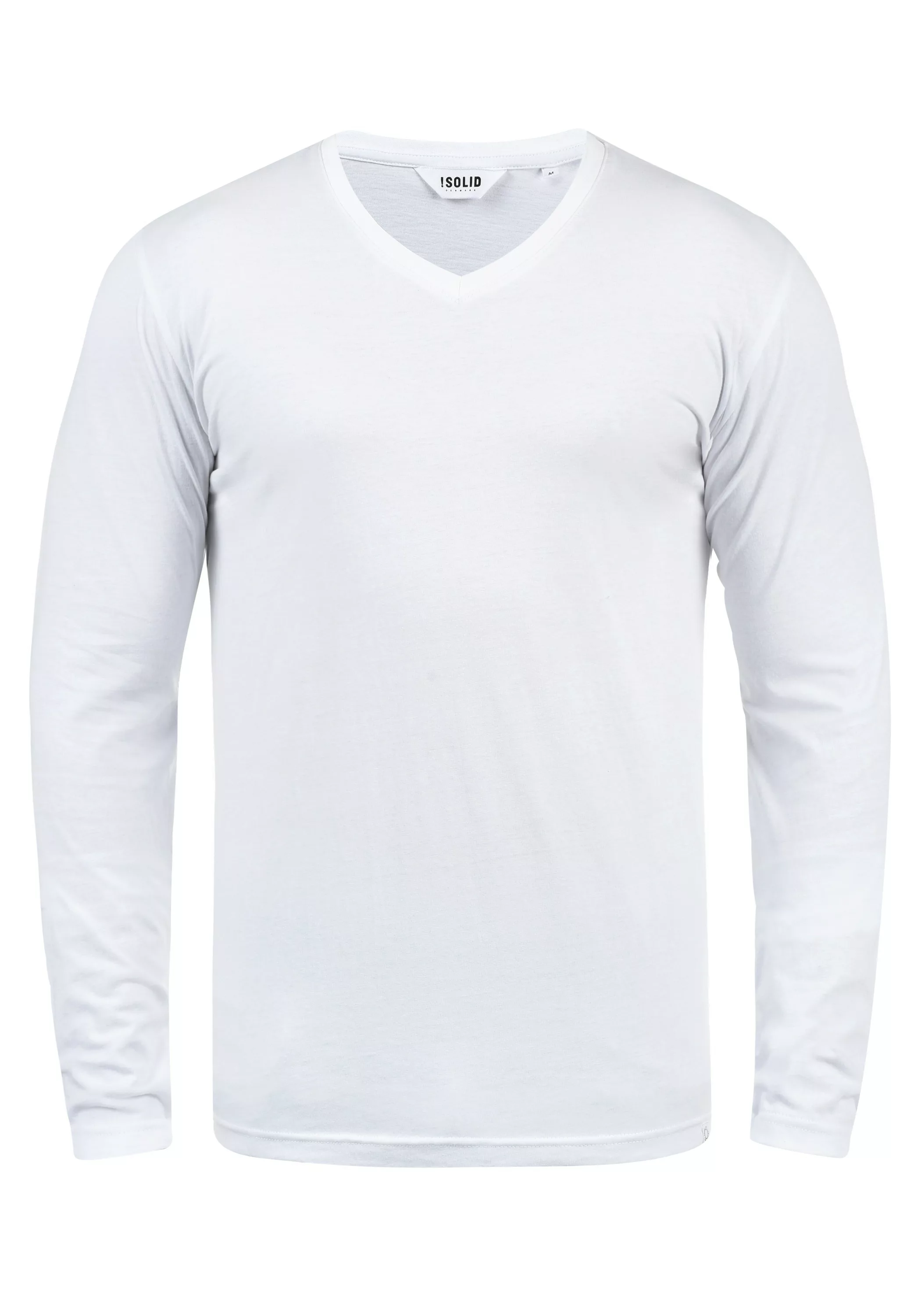 !Solid Langarmshirt SDBeda Longsleeve mit V-Ausschnitt günstig online kaufen