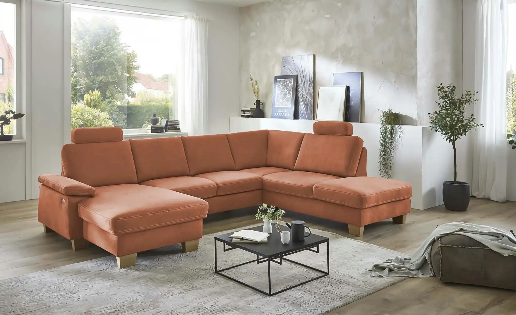 meinSofa Wohnlandschaft  Samu ¦ braun ¦ Maße (cm): B: 316 H: 90 T: 235 Pols günstig online kaufen