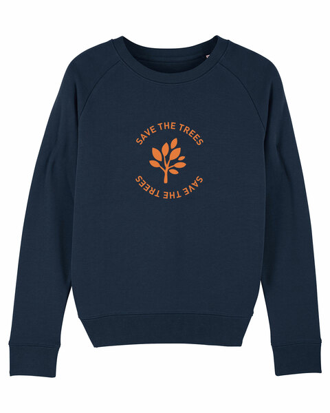 Damen Sweatshirt Aus Bio-baumwolle "Save The Trees" günstig online kaufen