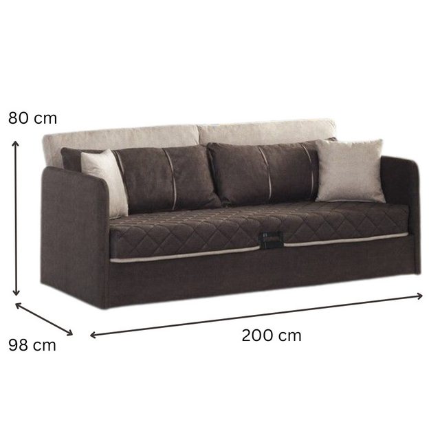 Sitwell Schlafsofa SIESTA, mit Bettfunktion und Bettkasten inkl. Kissen günstig online kaufen