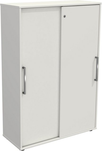 KERKMANN Aktenschrank Schiebetürenschrank Form 4 100x40x147cm 4 OH weiß günstig online kaufen