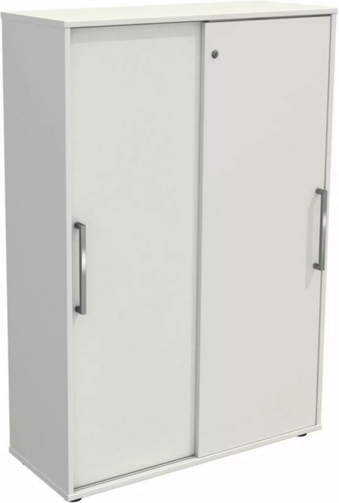 KERKMANN Aktenschrank Schiebetürenschrank Form 4 100x40x147cm 4 OH weiß. günstig online kaufen