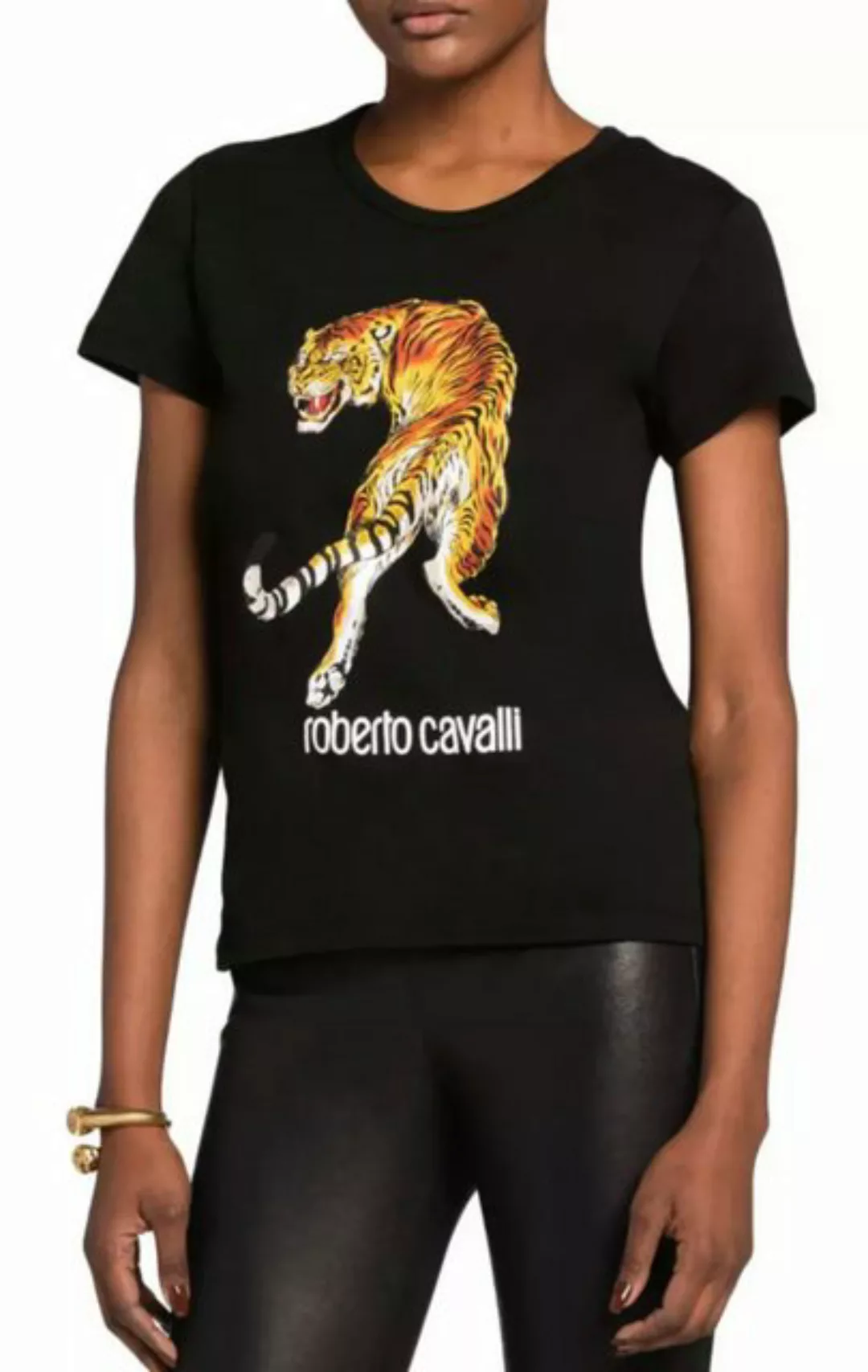 roberto cavalli T-Shirt Firenze RC Tiger Logo Cotton gehört zur ikonischen günstig online kaufen