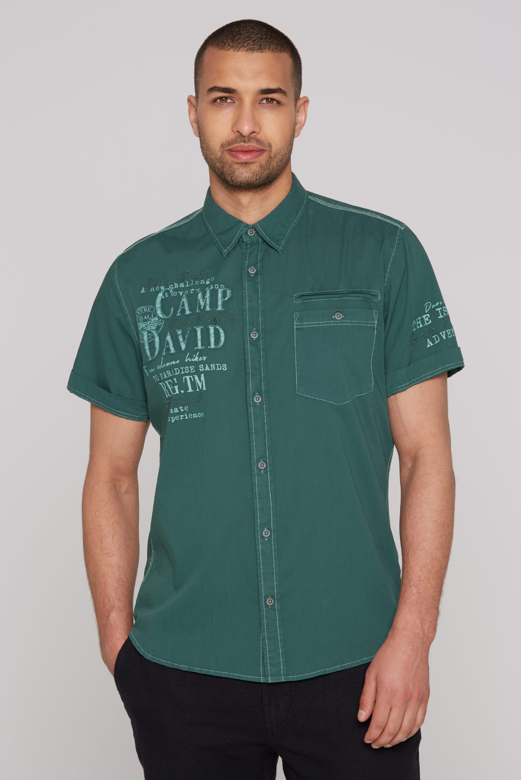 CAMP DAVID Kurzarmhemd, aus Baumwolle günstig online kaufen