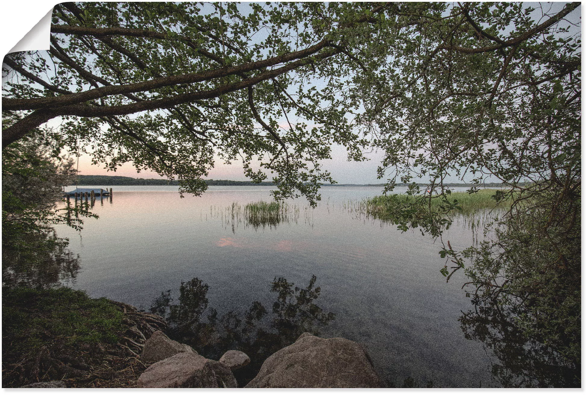 Artland Wandbild "Morgenstimmung am Ratzeburger See", Gewässer, (1 St.), al günstig online kaufen