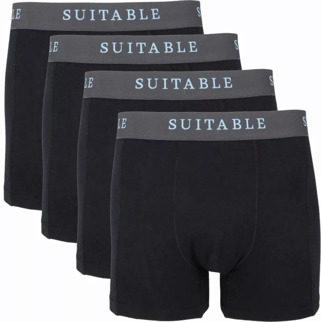 Suitable Bamboo Boxershorts 4er-Pack Schwarz - Größe XL günstig online kaufen