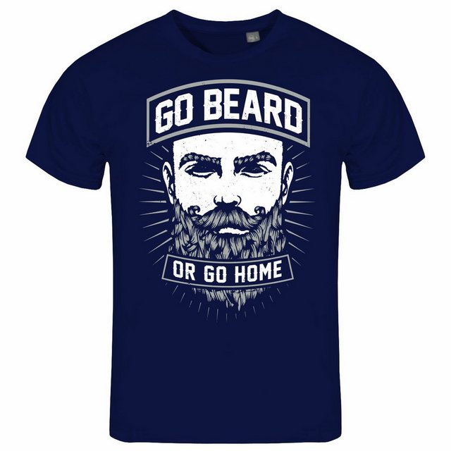 deinshirt Print-Shirt Herren T-Shirt Go beard or go home Funshirt mit Motiv günstig online kaufen