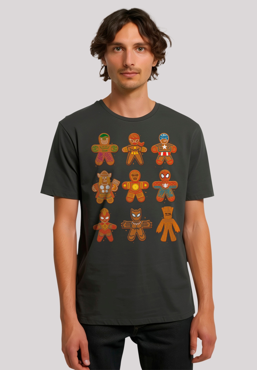 F4NT4STIC T-Shirt "Marvel Universe Christmas Gingerbread Avengers", Premium günstig online kaufen