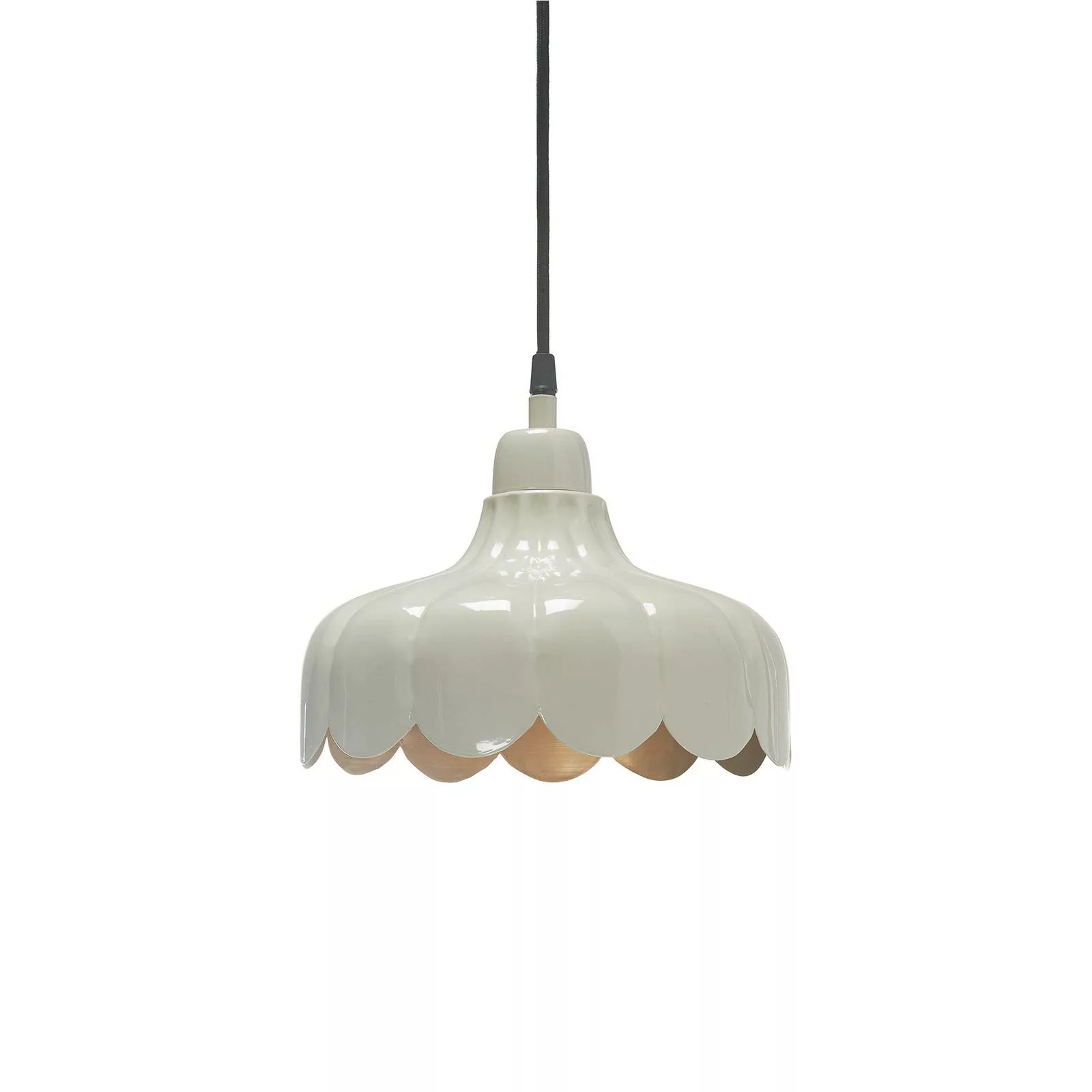 PR Home Hängelampe Wells Small, beige/gold, Ø 24 cm, Stecker günstig online kaufen