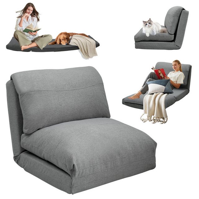 Happy Home Schlafsofa Schlafsessel aus Samtstoff stilvolles Design einfache günstig online kaufen