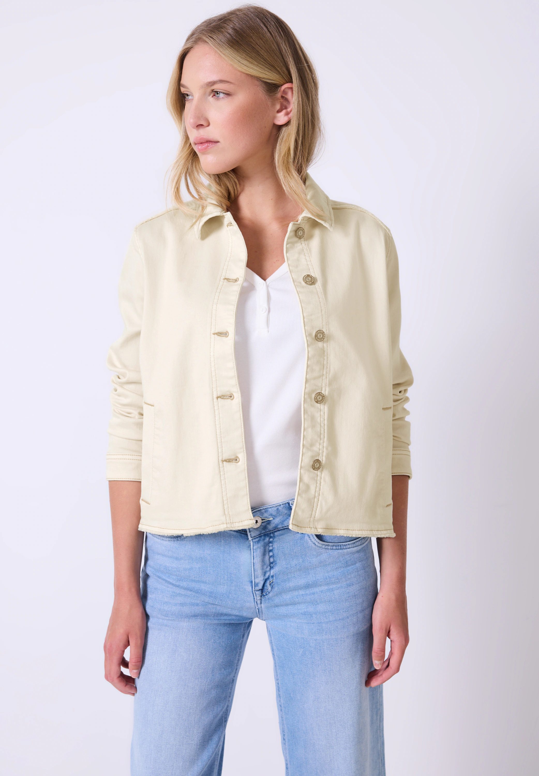 STREET ONE STUDIO Jeansjacke, ohne Kapuze, im Denim-Style günstig online kaufen