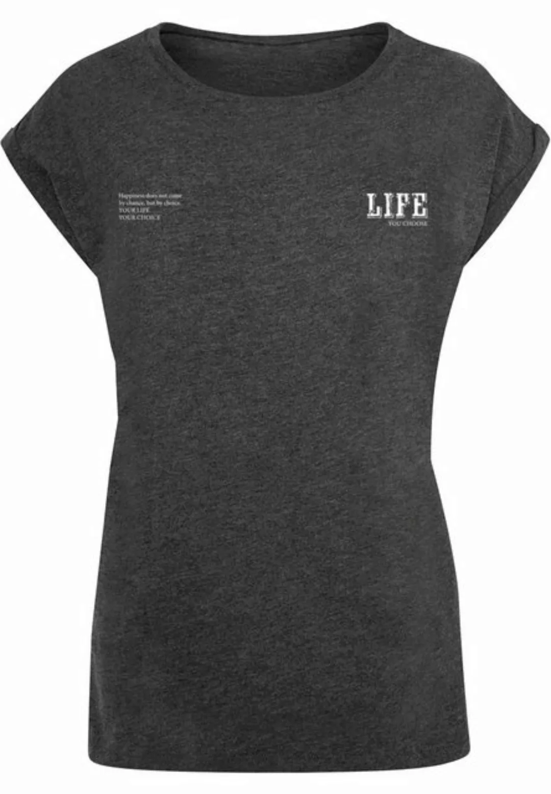 Merchcode T-Shirt Merchcode Damen Ladies Life Extended Shoulder Tee (1-tlg) günstig online kaufen